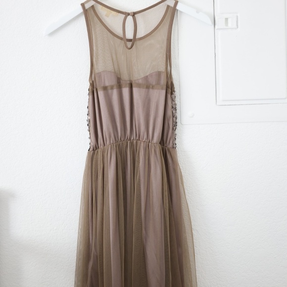 Lush High Low Mesh Sequin Dress - Picture 2 of 3